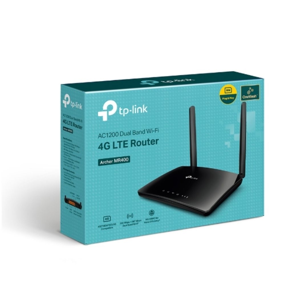 Router TP-link Wi-Fi Băng Tần Kép 4G LTE AC1200Archer MR400 chính hãng tplink