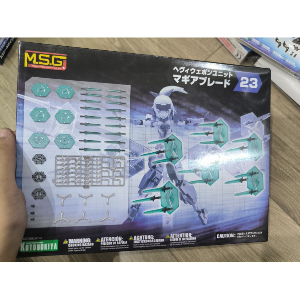 Kotobukiya M.S.G Heavy Weapon Unit 23 Magia Blade model kit. 
