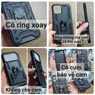 Case ốp lưng bảo vệ camera có ring IP 17 Pro max / 16 Plus / 15 Pro 14 13 mini 12 11 Xs 7 8 viền dẻo