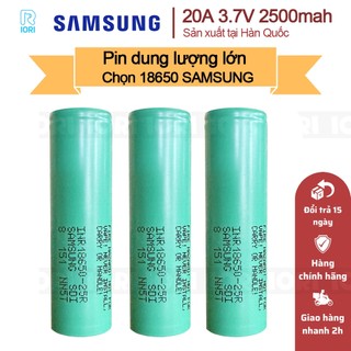 Pin 18650 Samsung 25R 2500mah 3.7V 20A Sản xuất tại Hàn Quốc Chính hãng mới