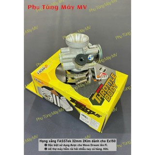 Họng xăng FASSTek 32mm 2Kim dành cho xe Ex150/Wave Dream lên Fi