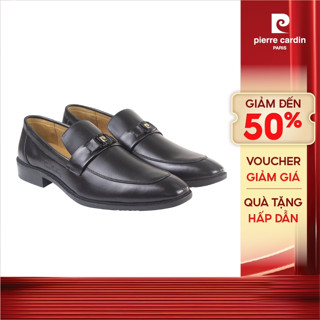 Giày tây nam Pierre Cardin dáng loafer, thiết kế logo thời trang, da mềm, đế cao su đúc 782