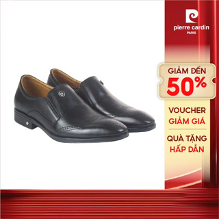 Giày tây nam Pierre Cardin da bò cao cấp, thiết kế hoa văn sang trọng, đế chống trượt 749