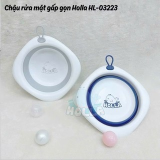 Chậu Rửa Mặt Gấp Gọn Holla Nhựa PP Cao Cấp An Toàn, Thiết Kế Gấp Gọn Tiện Lợi
