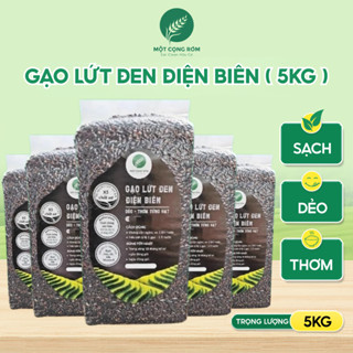 Combo 5KG Gạo Lứt Đen Điện Biên Hữu Cơ - Đặc Sản Tây Bắc, Dẻo Thơm, Tốt Cho Sức Khoẻ | Một Cọng Rơm