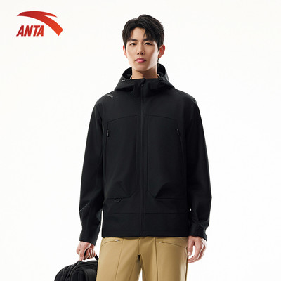 Anta Zero Pressure Áo khoác thể thao nam mùa thu mới, áo gió ba lớp chống thấm nước thường ngày 9525C7601