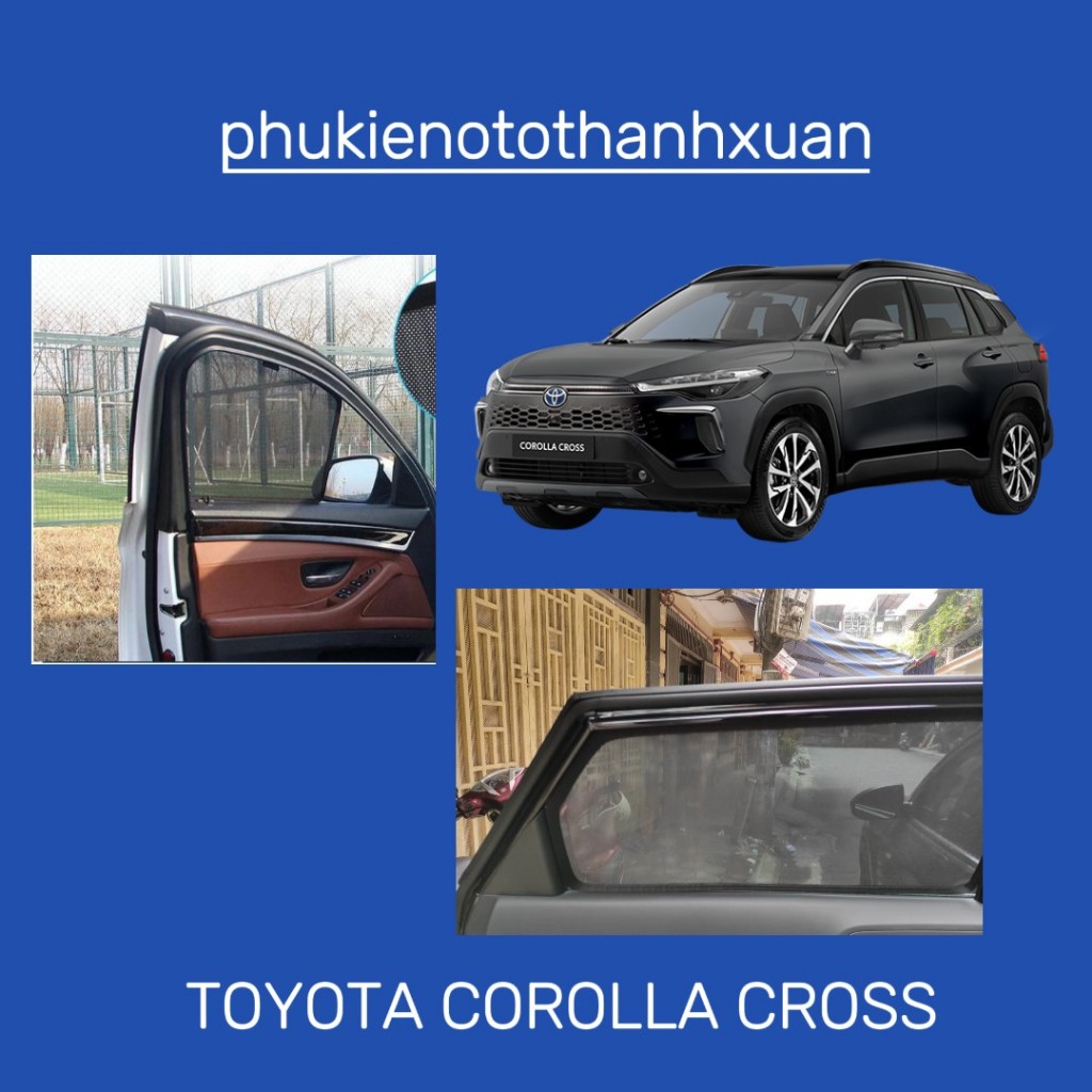 (TOYOTA COROLLA CROSS)Rèm Che Nắng Nam Châm Xe Toyota Corola Cross 2020-2024