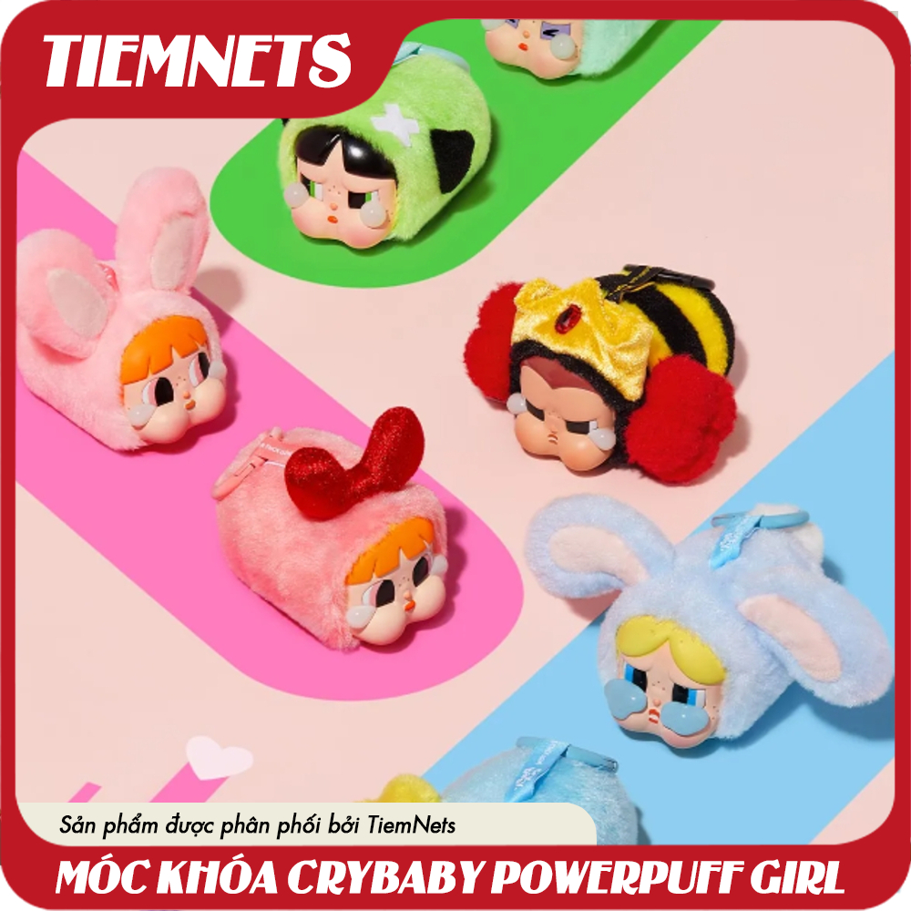 KEYCHAIN BOX CRYBABY THE POWERPUFF GIRLS - MÓC KHÓA BOX CRYBABY THE POWERPUFF GIRLS