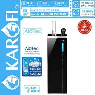  Máy lọc nước nóng lạnh Hydro-ion kiềm Karofi KAE-S88 PROMAX MỚI 2025 BẢO HÀNH CHÍNH HÃNG 3 NĂM 