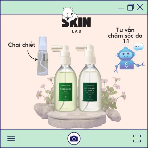 [AROMATICA]_Xịt dưỡng tóc hương thảo Aromatica Rosemary Root Enhancer / Active V Anti Hair Loss Toni
