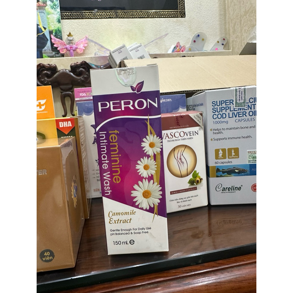 (Hàng công ty) Dung dịch vệ sinh phụ nữ Peron 150ml dưỡng ẩm giảm ngứa liền da ngăn mùi hôi