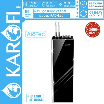 [CHÍNH HÃNG 100%] - Máy lọc nước nóng lạnh Karofi KAD-L85, 12 Lõi, MỚI 2026, AIOTEC, BẢO HÀNH CHÍNH HÃNG 3 NĂM