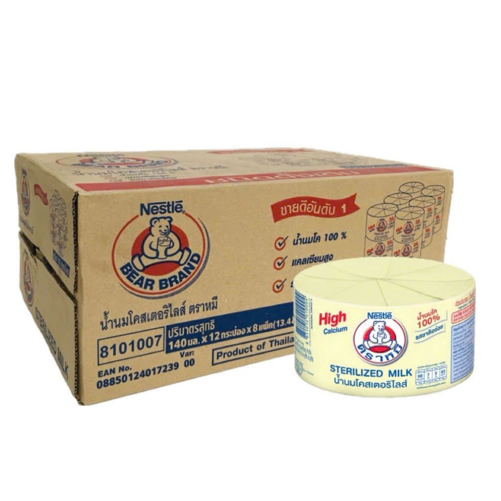 sỉ thùng 96 lon Sữa Gấu Nestle Thái Lan - tăng cường canxi