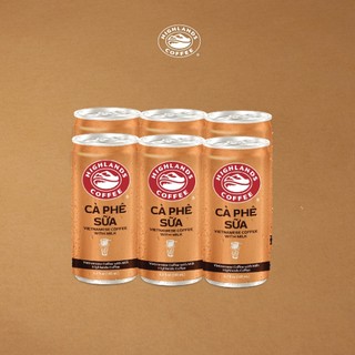 Thùng 24 Lon Cà Phê Sữa Đá Highlands Coffee 185ml