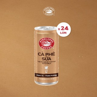 Thùng 24 Lon Cà Phê Sữa Đá Highlands Coffee 235ml/lon