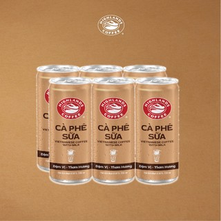 Thùng 24 Lon Cà Phê Sữa Đá Highlands Coffee 235ml/lon