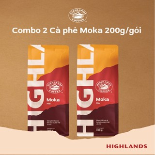 Combo 2 Cà phê rang xay Moka Highlands Coffee gói 200g
