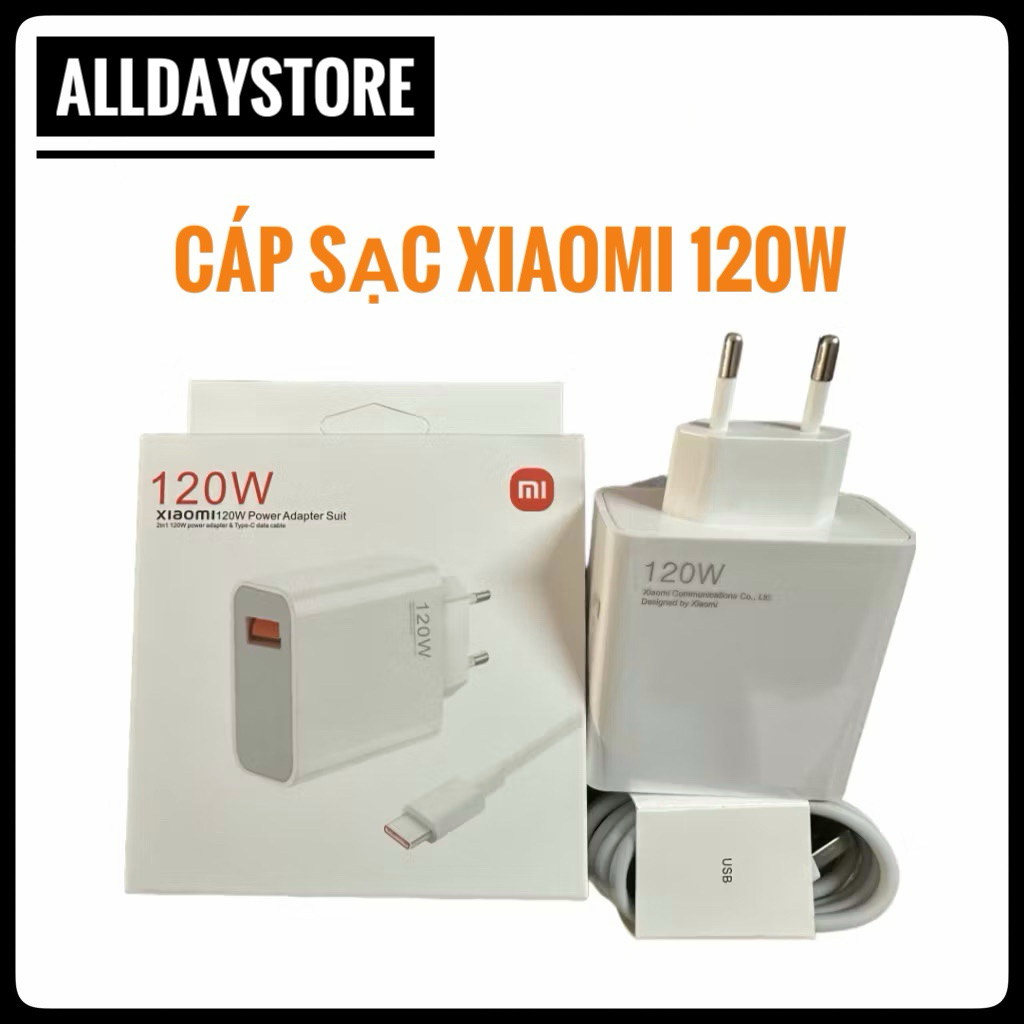 Xiaomi 120W Sạc Gan US Hyper Sạc Nhanh Loại C Cáp Mi 13t 13 12t Redmi Note 13 12 Pro Plus 5g