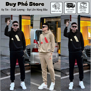 Bộ Quần Áo Nam A Bê Ét Hàng Đẹp in Họa Tiết Nổi Siêu Chất - Bộ Nỉ Nam Chất Nỉ Bông Cao Cấp