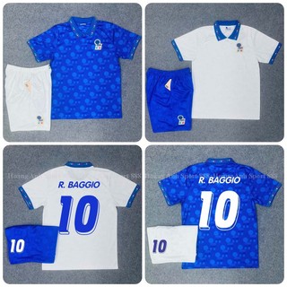 Bộ Quần Áo Bóng Đá Đội Tuyển Italia WC 1994 Chuẩn Mẫu Thi Đấu - Vải Polyester Gai Thái Cao Cấp 