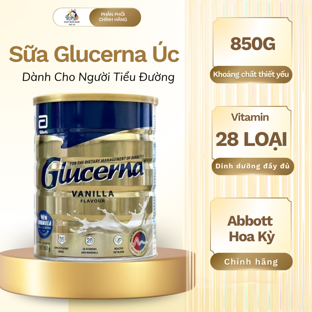 Sữa Glucerna Úc Dành Cho Người Tiểu Đường 850G Abbott