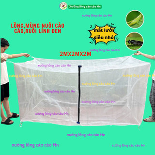 Mùng nuôi cào cào, ruồi lính đen,mắt lưới siêu nhỏ,chắc chắn độ bền cao