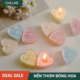  Nến tealight mini thơm phòng Chillme trang trí tiệc sinh nhật đám cưới dễ ngủ khử mùi thư giãn 