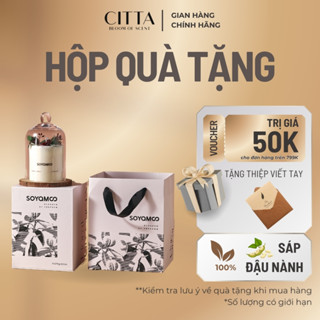 Set Quà Tặng Nến Thơm Citta Floral Trang Trí Hoa Khô, Sáp Đậu Nành Không Khói - CITTA Bloom Of Scent
