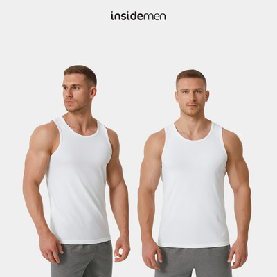 Combo 2 Áo Ba Lỗ Tanktop mặc trong Nam Insidemen cotton thấm hút thoáng mát ITL001EXP02