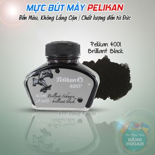 Mực Viết Máy Pelikan 4001 Đức 62.5ml - Màu Tím, Xanh, Đỏ, Đen - Bền Màu, Không Lắng Cặn