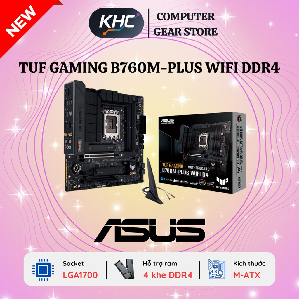 Mainboard ASUS H610M K / B760M F - TUF B760M E / B760M PLUS / B760M PLUS WIFI DDR4 DDR5 (Full VAT)