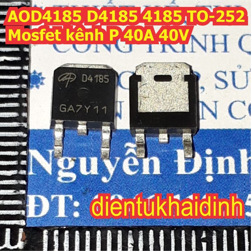 5 con AOD4185 D4185 4185 TO-252 Mosfet kênh P 40A 40V kde2518