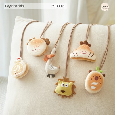Dây Đeo Cổ Nhồi Bông COOKIE Đồ Ăn Nhồi Bông Cute Cho Bé Trai Và Bé Gái 2025