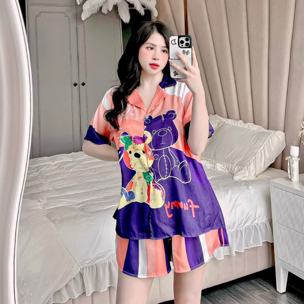 Đồ Bộ Bigsize Lụa Xước Sang Chảnh - Quý Phái