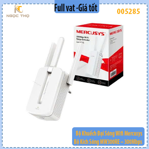 Bộ Khuếch Đại Sóng Wifi Mercusys MW300RE – 300Mbps – Cắm Tường Nhỏ Gọn