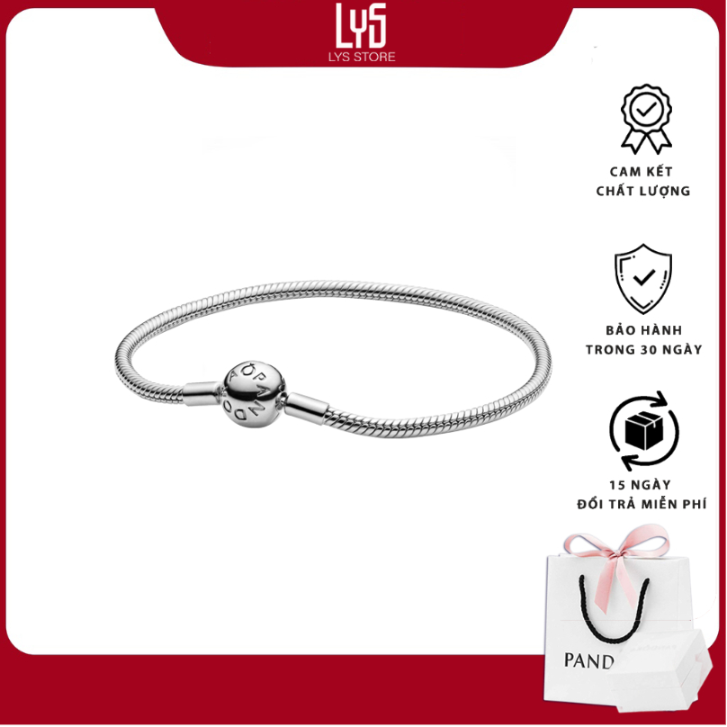 Vòng tay LYS bạc S925 Moments Snake Chain Bracelet Fullbox - PAN5013