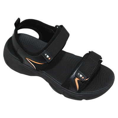 Sandal đế bằng bé gái Bita's SEFYG.09 (Đen + Hồng + Xanh bơ)