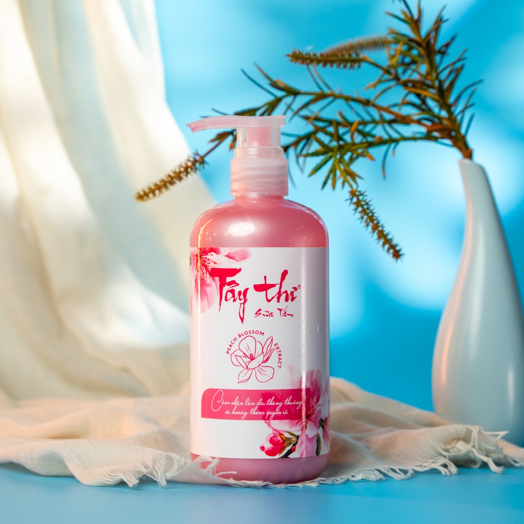 Combo  Sữa tắm Tây Thi 200ml/500ml  hoa đào giảm mụn lưng, ngực, làm sạch da tặng tuýp quà Thái Dương 7 plus 50ml_ST | BigBuy360 - bigbuy360.vn