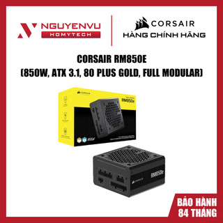 [FULL VAT] Nguồn máy tính Corsair RM850e 850W, ATX 3.1, 80 Plus Gold, Full Modular - Hàng chính hãng