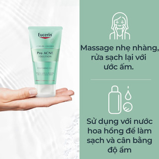 Gel rửa mặt giảm mụn Eucerin Pro Acne Cleansing Gel 75ml