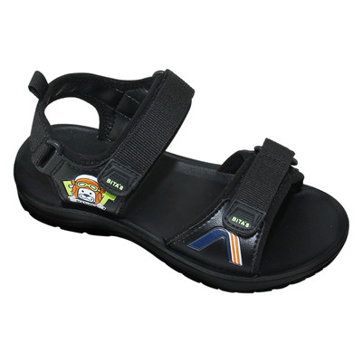 Sandal đế bằng bé trai Bita's SEN.87 (Đen + Kem + Xanh dương)