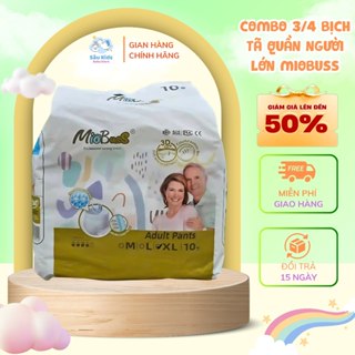 Combo 3/4 Bịch Tã Quần Người Lớn Miobuss (10 Miếng/Bịch) – Size M/L/XL