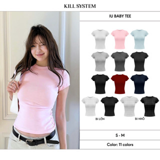 Áo baby tee form body siêu tôn dáng IU - KILL SYSTEM