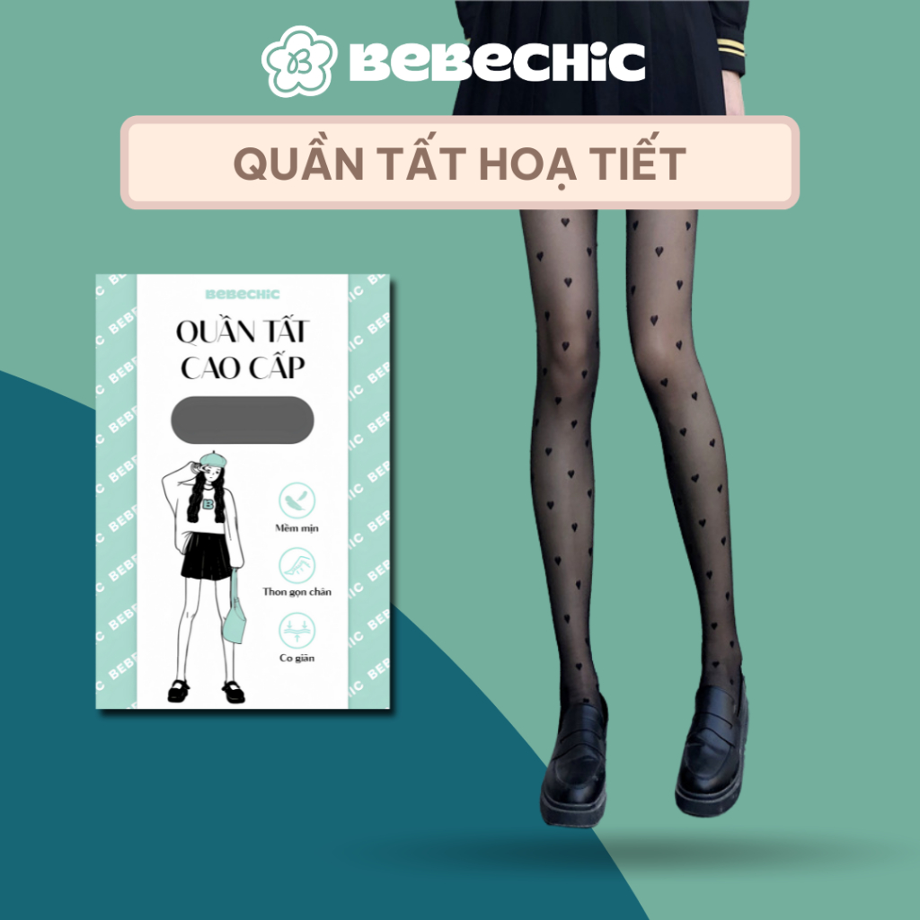 [Tổng Hợp] Quần Tất Nữ Hoạ Tiết Thời Trang Cao Cấp - Chấm Bi, Tất Lưới, Đính Đá, Siêu Bóng BEBECHIC