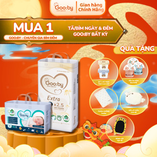 [Kèm quà] Tã/Bỉm dán và quần Gooby (ngày và đêm) siêu mỏng, siêu nhẹ, đủ size cho bé từ NB/S/M/L/XL/XXL/XXXL