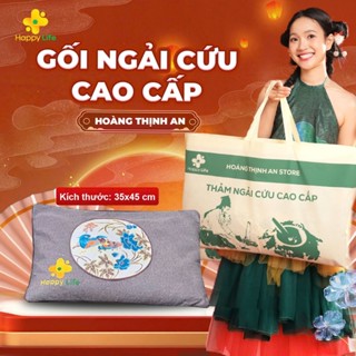 Gối Ngải Cứu Hoàng Thịnh An Cao Cấp Chính Hãng Thảm Điện Đệm Sưởi Ngải Cứu Đông Y Hỗ Trợ Đau Vai Gáy