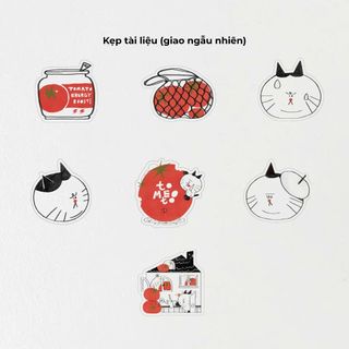 Kẹp tài liệu phụ kiện cá nhân đồ dùng văn phòng phẩm Crabit Tomeoto Collection - 1 mẫu ngẫu nhiên