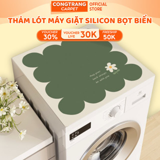 Thảm Silicon, Thảm Lót Máy Giặt, Vỏ bọc máy giặt, tủ lạnh, lò vi sóng chống bụi bẩn-Bề Mặt Thấm Hút_Đế Chống Trượt