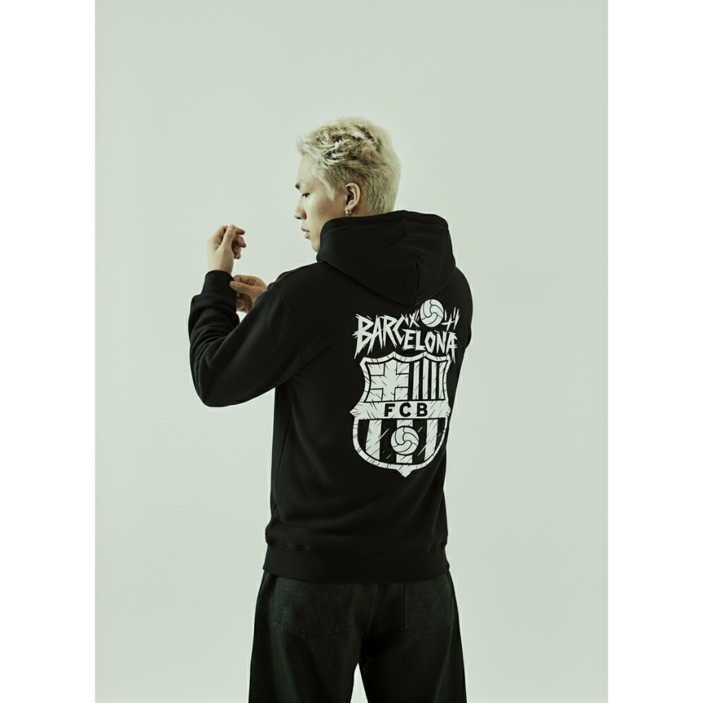 Áo Hoodie FC Barcelona Wild | Áo Hoodie Barcelona Wild Style | Áo Khoác Nỉ Unisex Form Rộng Streetwe
