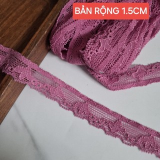 Ren thun viền trang trí, size 1.2cm đến 2cm(dây 5 mét)